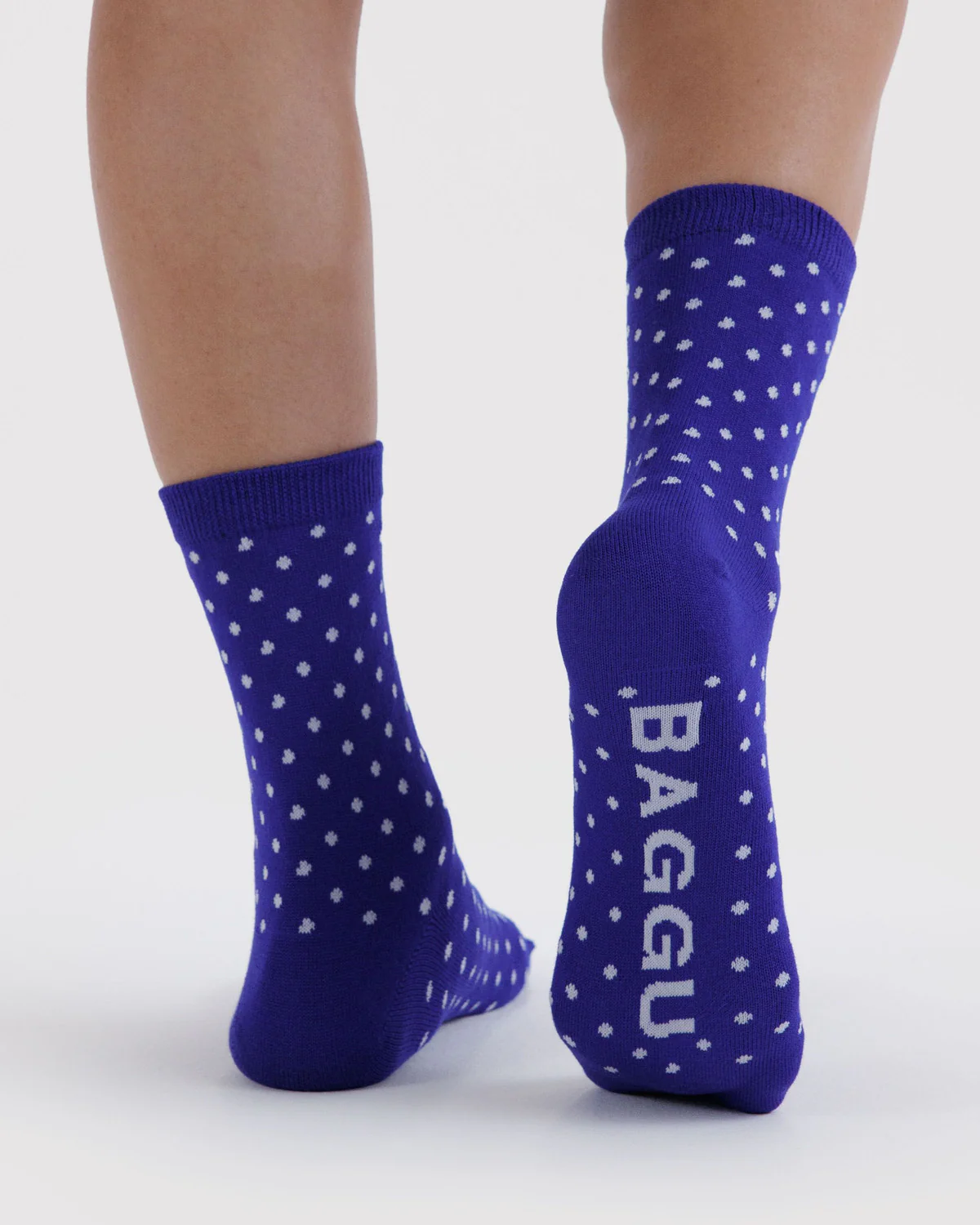 Crew Socks - Micro Blue Polka Dot - Image 2