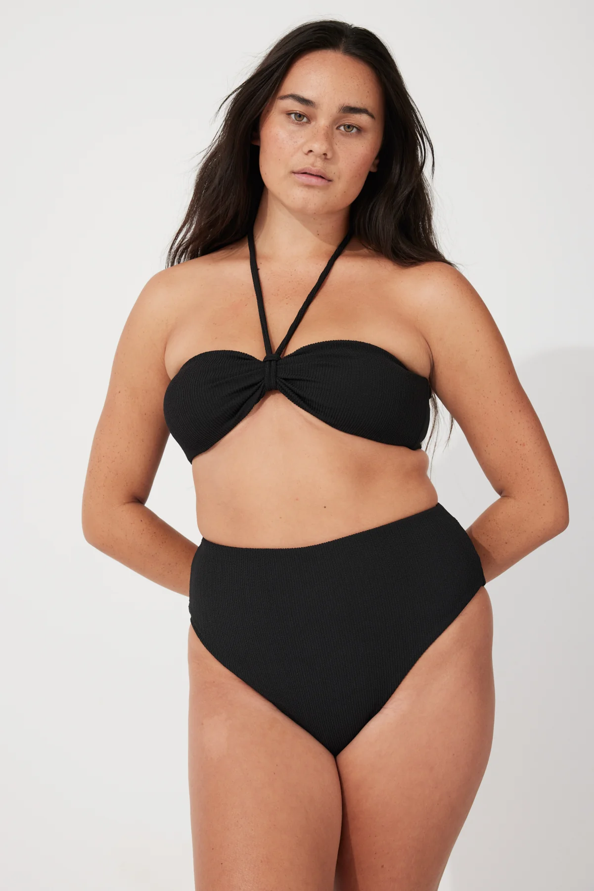 Black Textured Bikini - Image 6