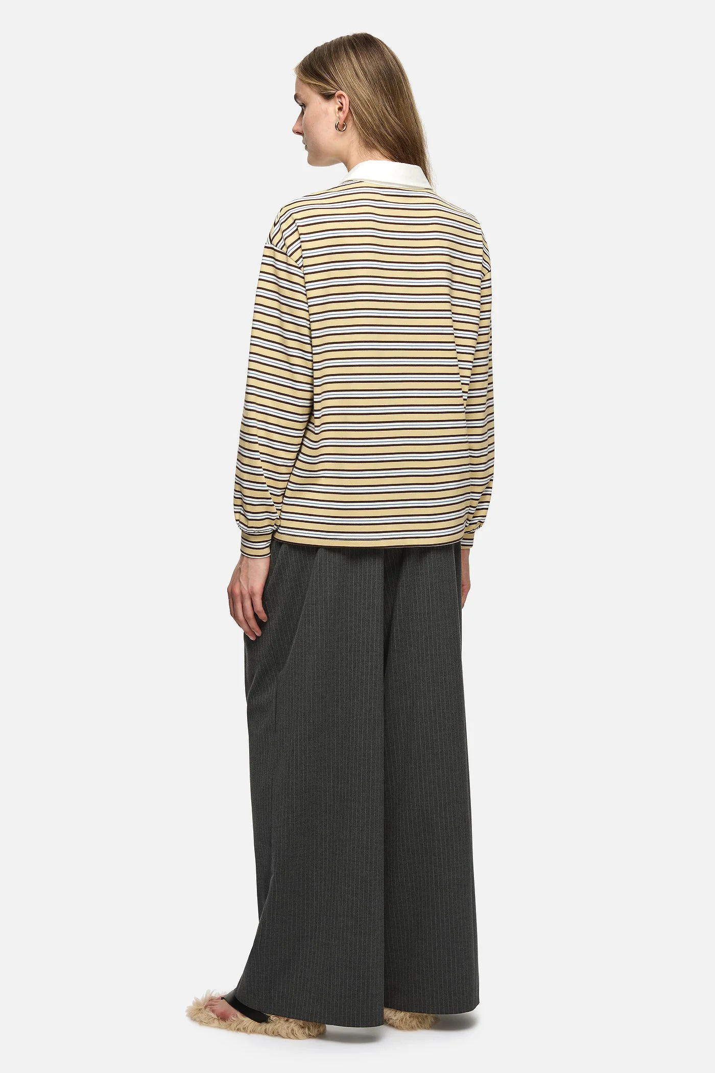 Ellie Polo Top - Cream - Image 5