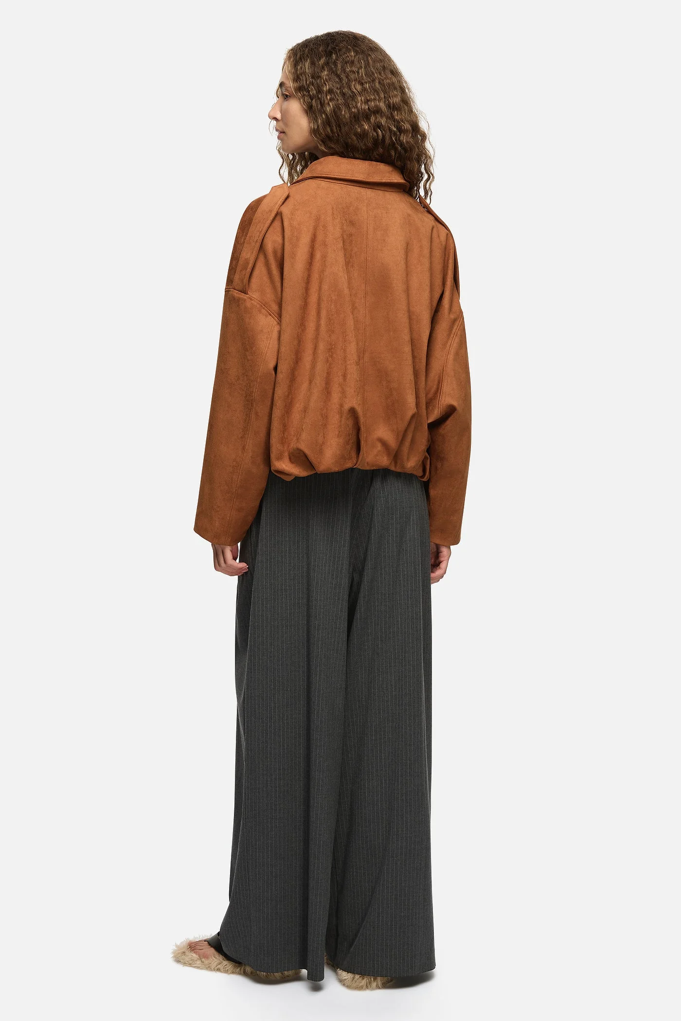 Rita Bomber Jacket - Tan - Image 5