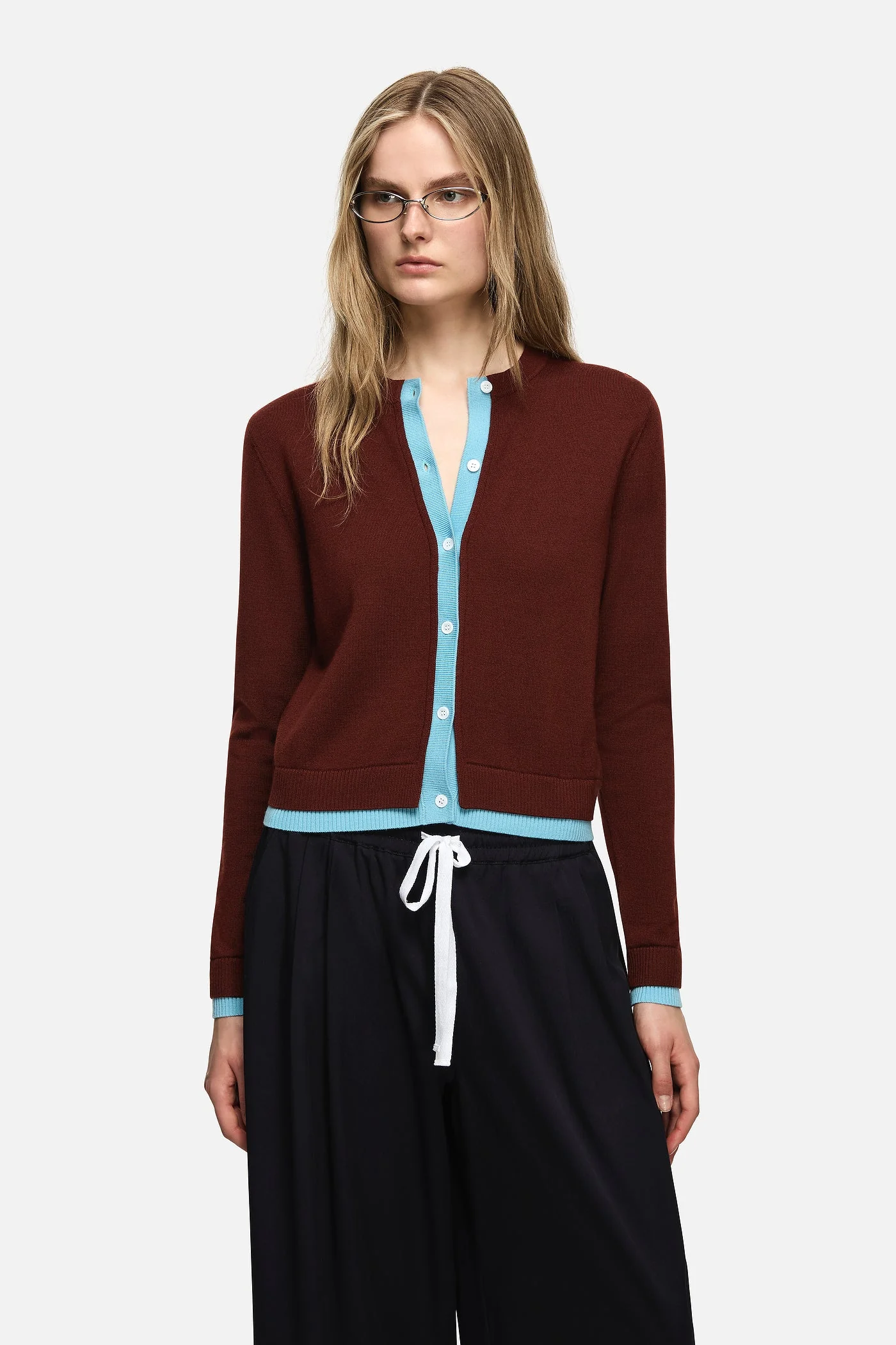 Roy Wool Cardigan - Brown - Image 4