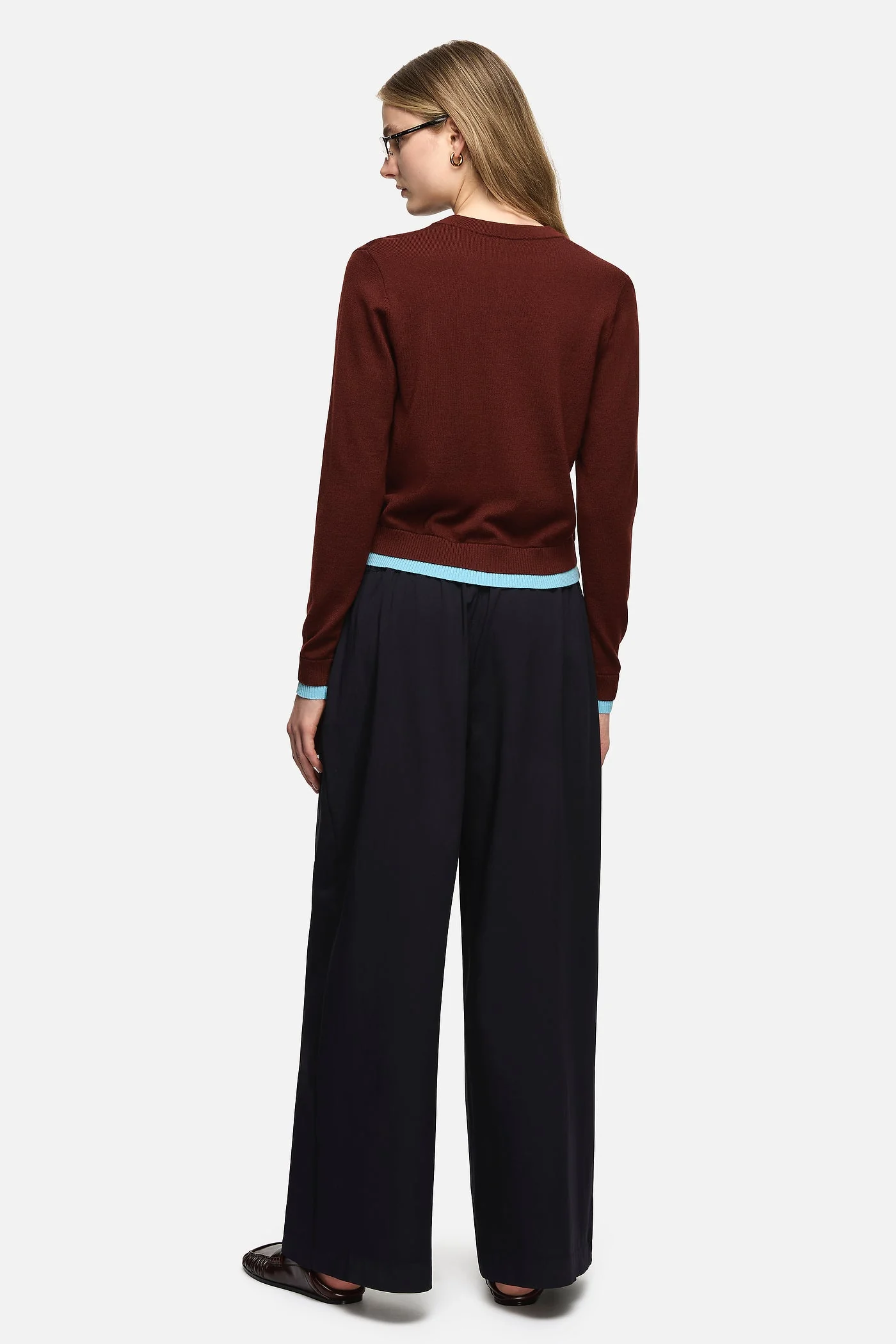 Roy Wool Cardigan - Brown - Image 6