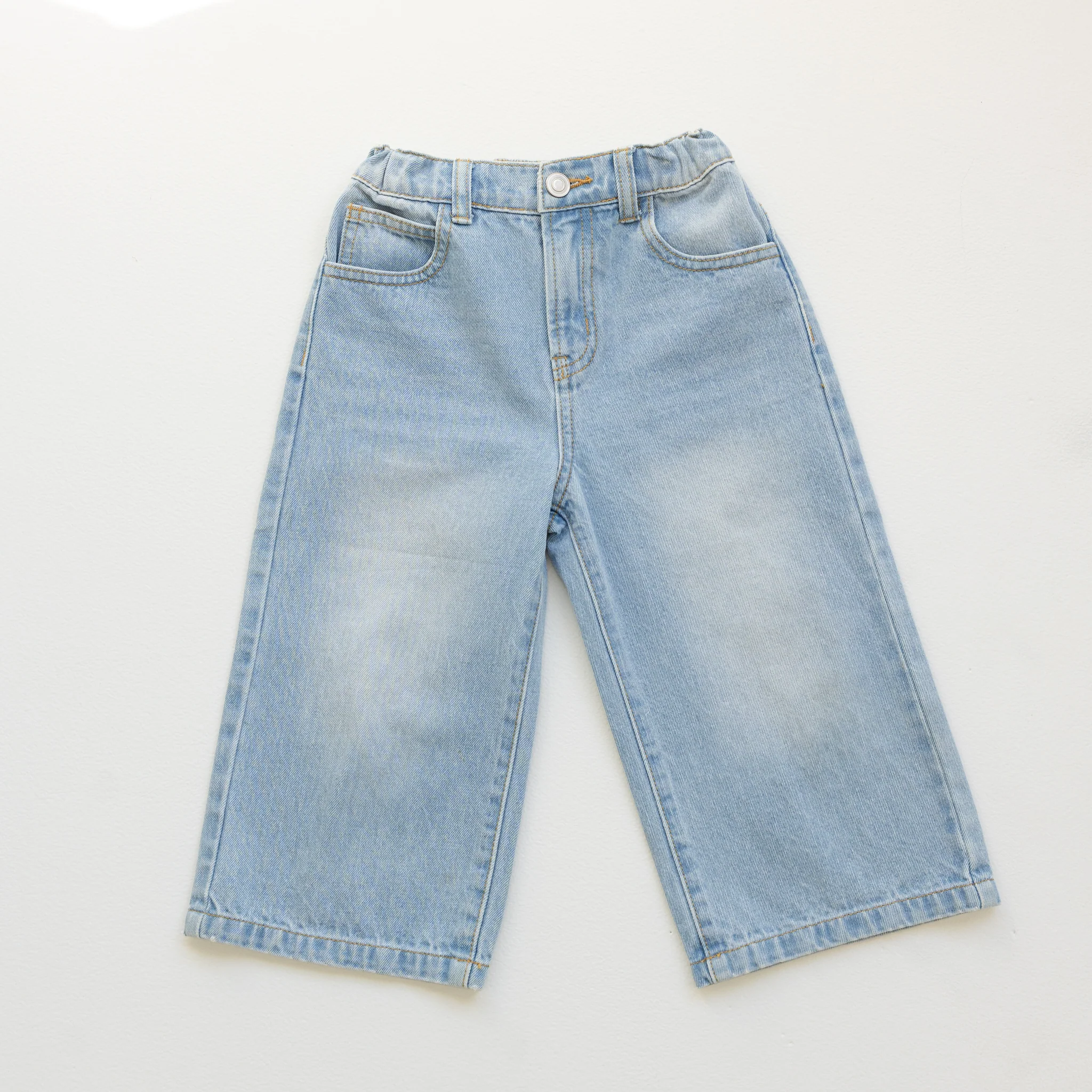 Wide Leg Denim Jeans - Image 10