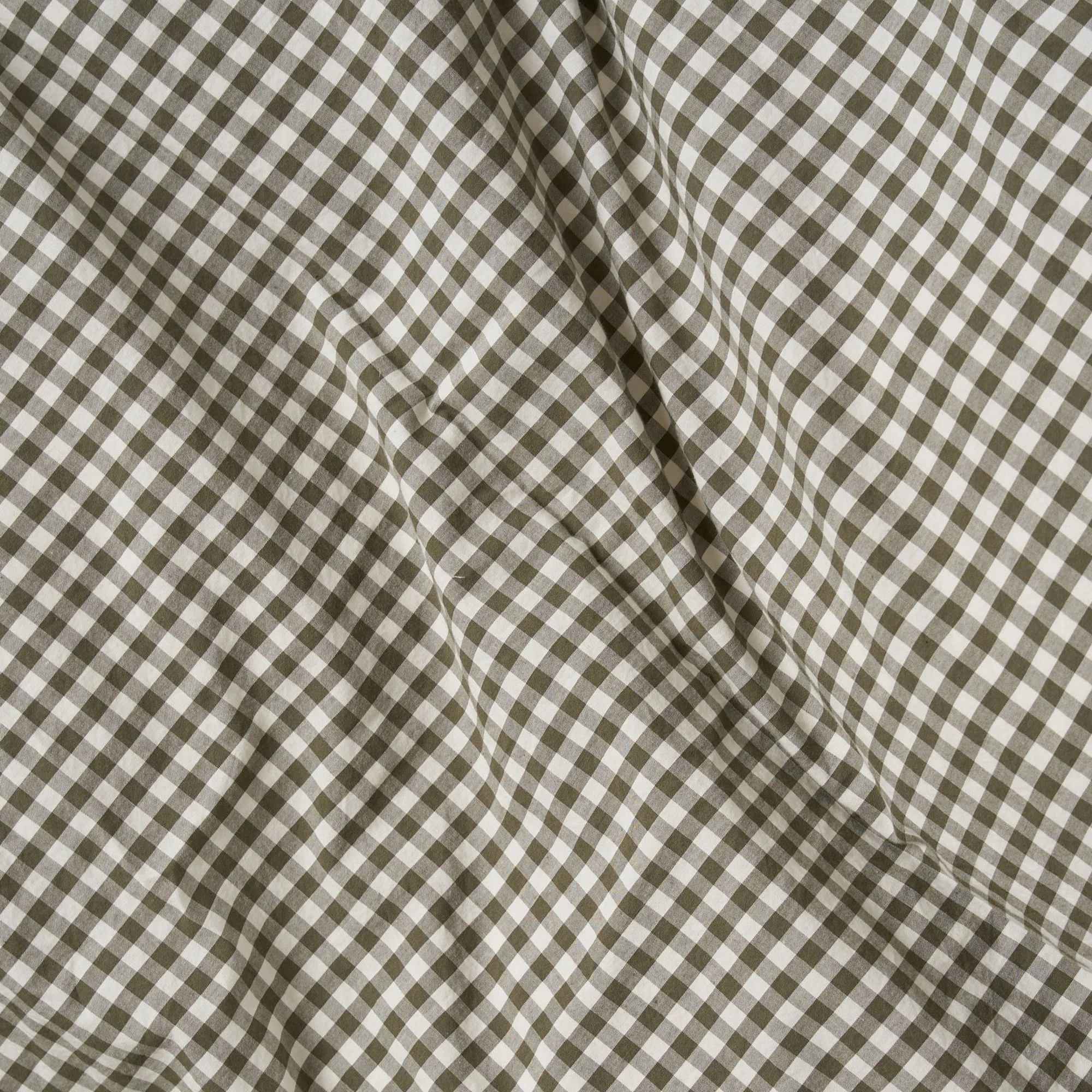 Duvet Cover - Olive Gingham - Image 4