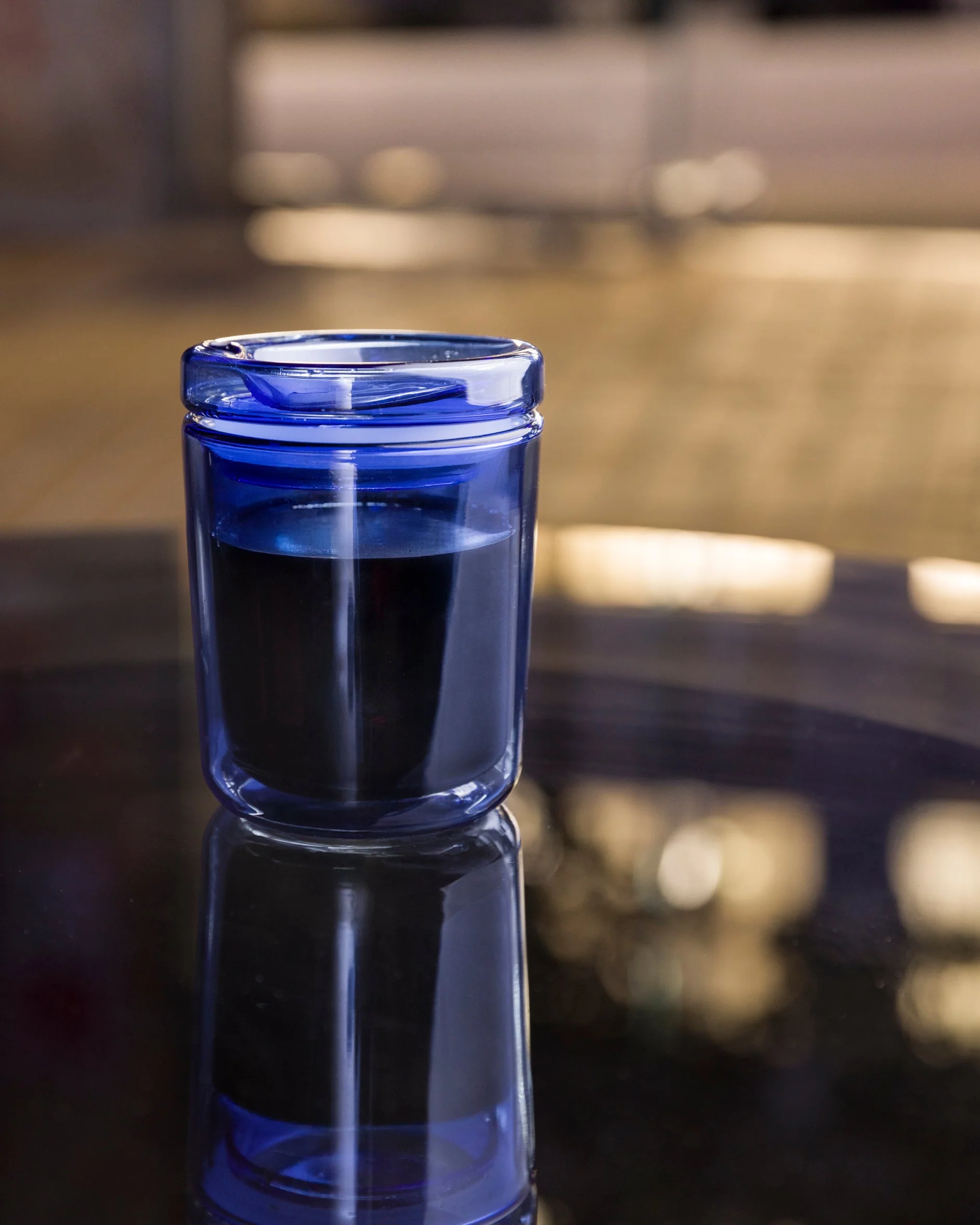Glass Travel Cup - Cobalt - Image 2