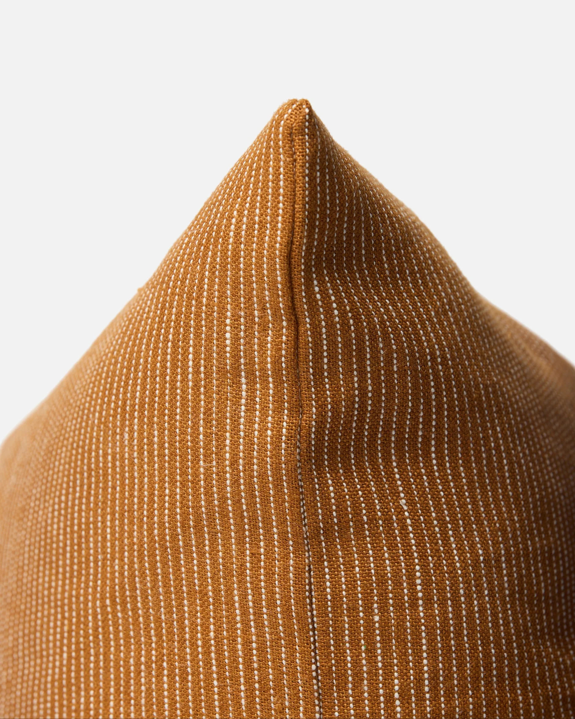 Fine Stripe Cushion Cover - Orange Peel - Image 3