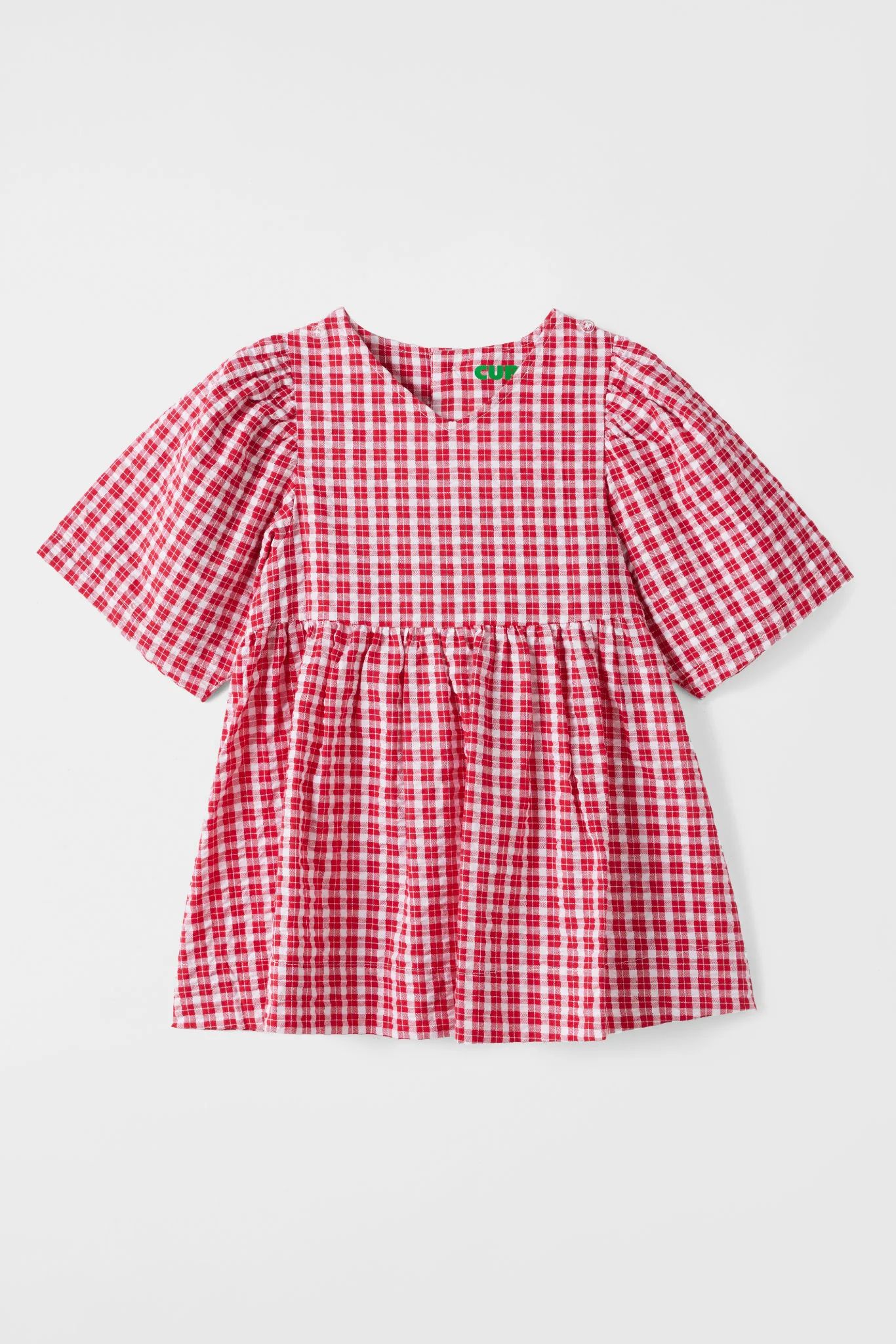 Customisable Poppy Dress - Ruby Check - Image 4