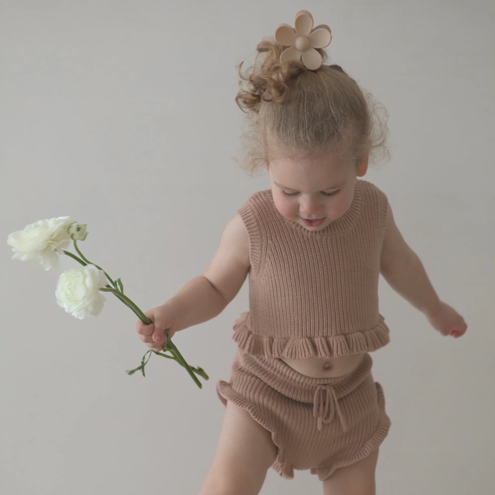 Frill Crop Top - Blush - Image 2