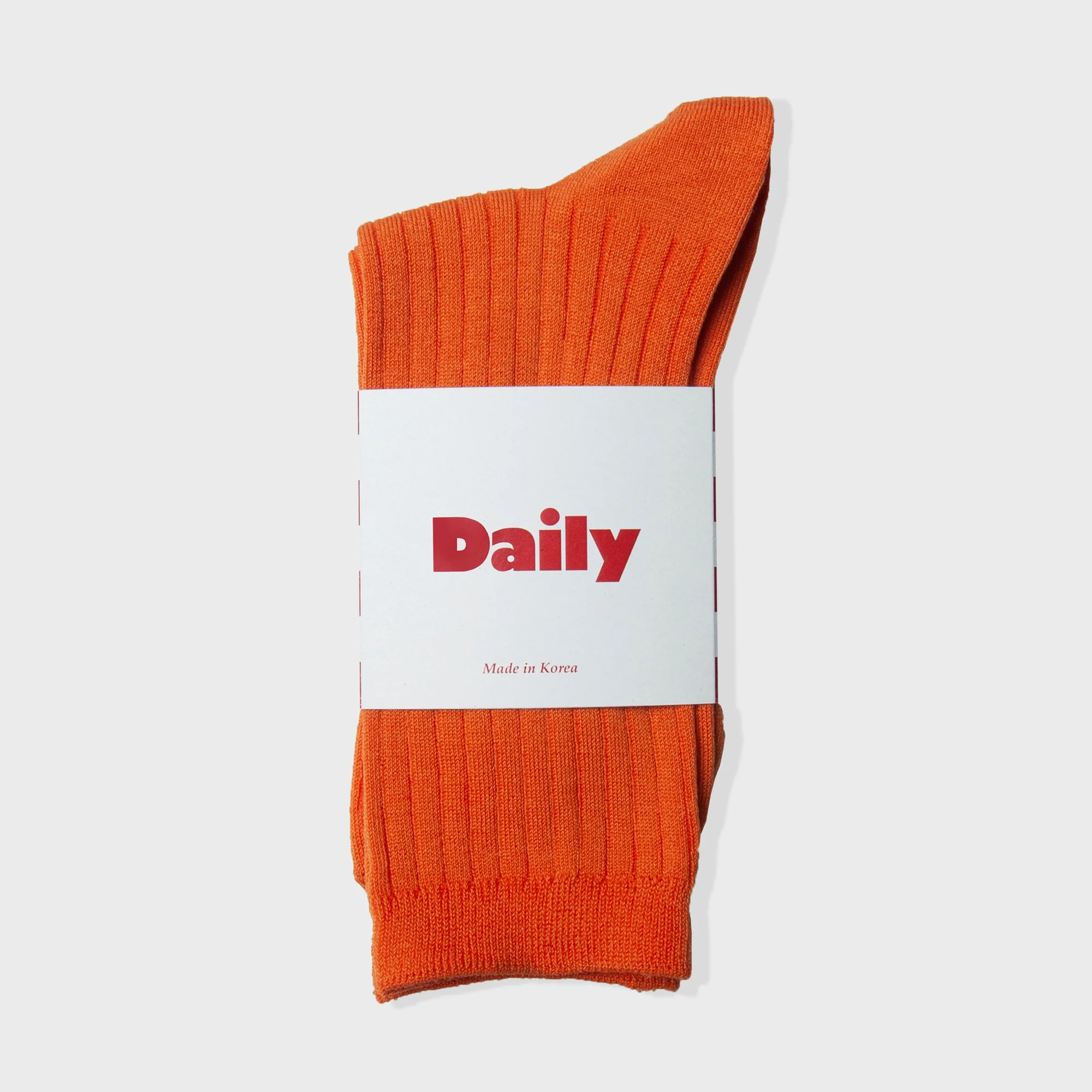 Half Crew Socks - Tangerine - Image 2