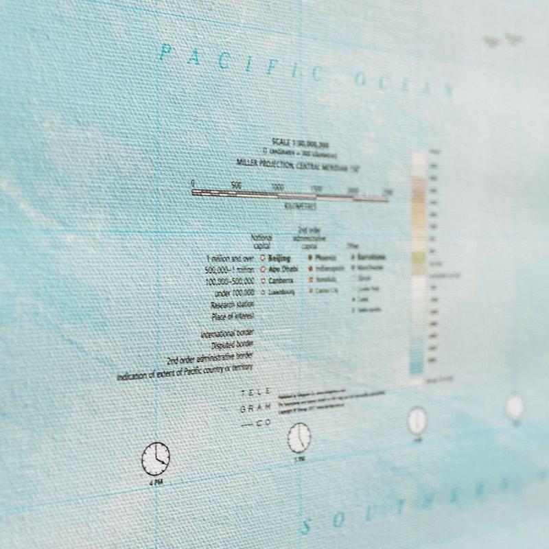 Hanging Canvas World Maps - Image 3