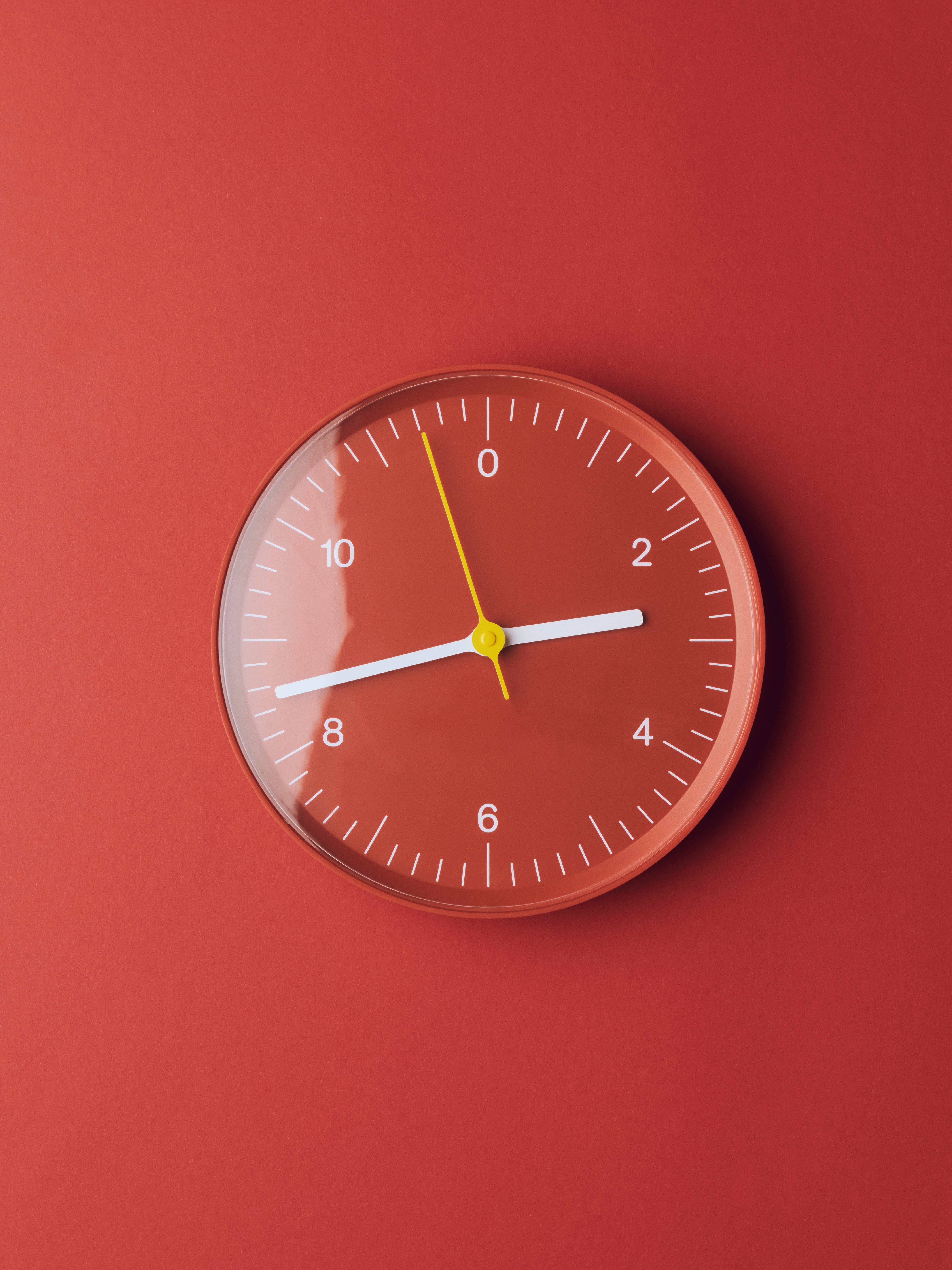Wall Clock - Red - Image 3