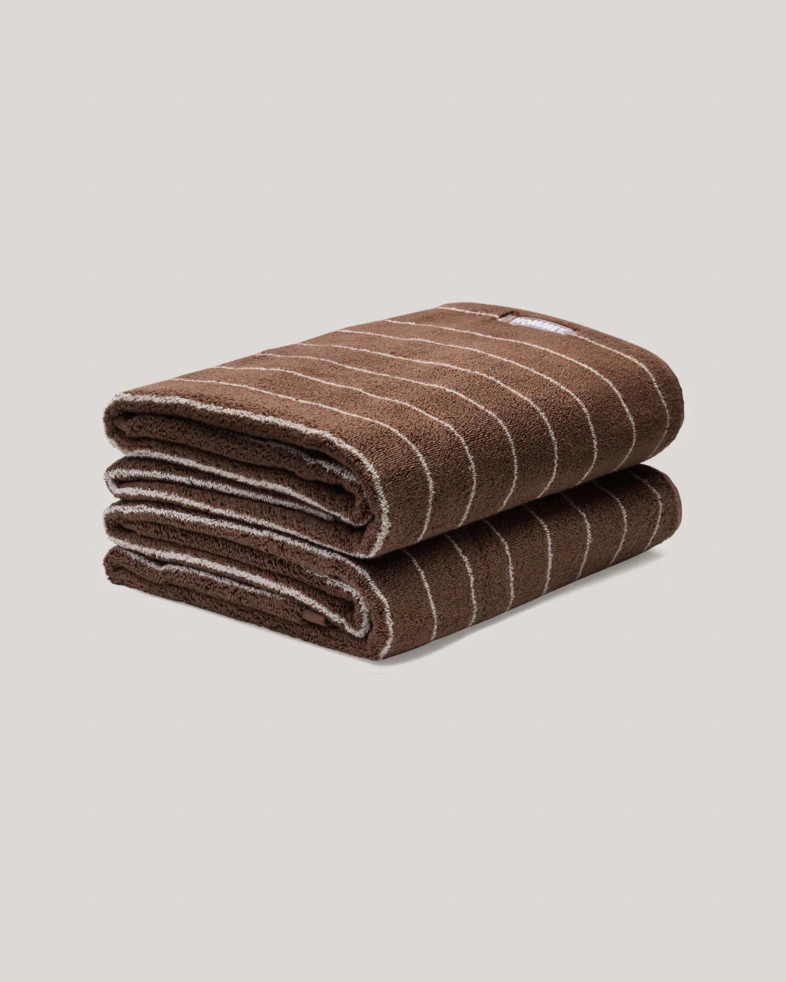 Hazelnut Pinstripe Towels - Image 5