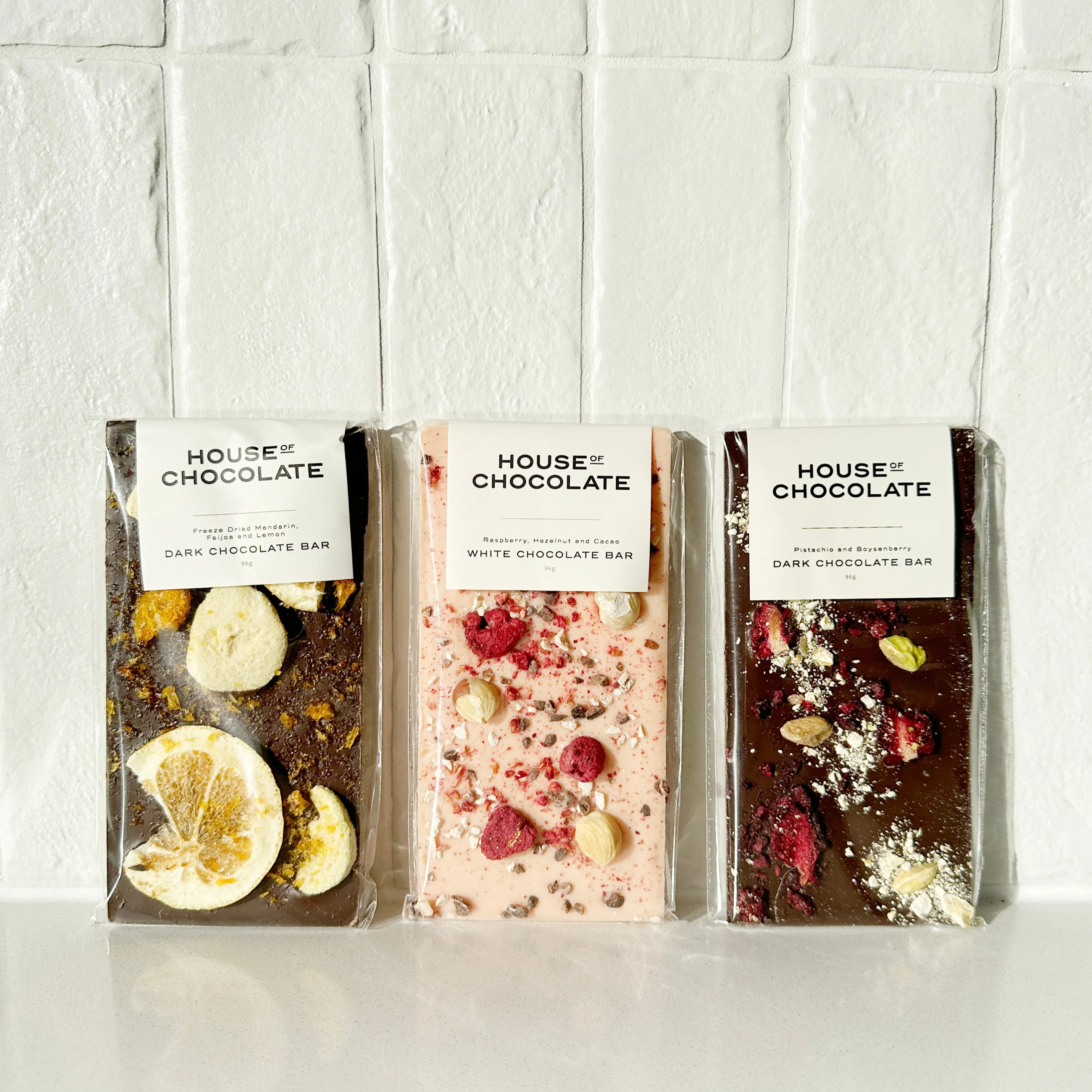 Raspberry, Hazelnut & Cacao White Chocolate Bar - Image 2