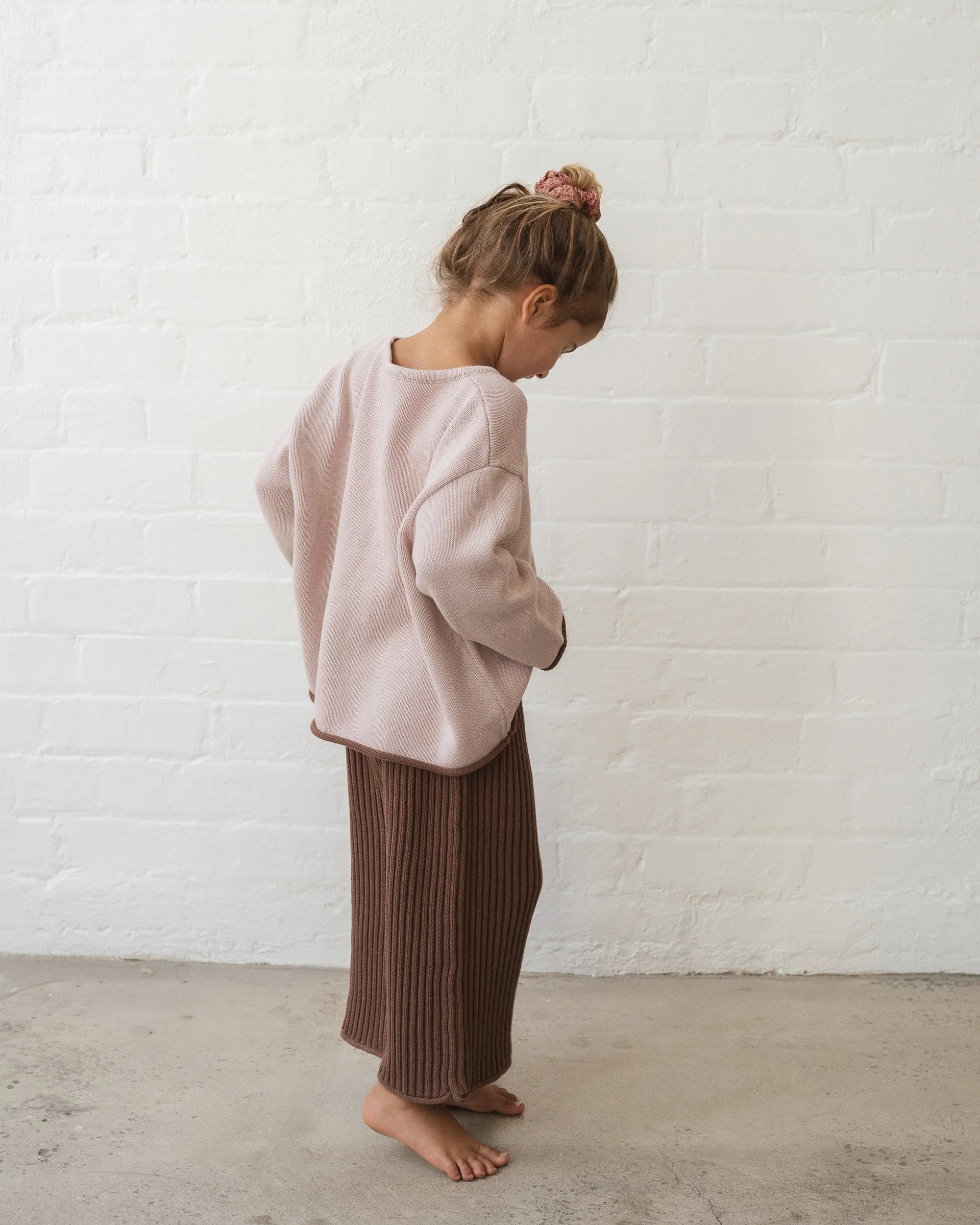 Essential Knit Jumper - Dusty Pink - Image 3