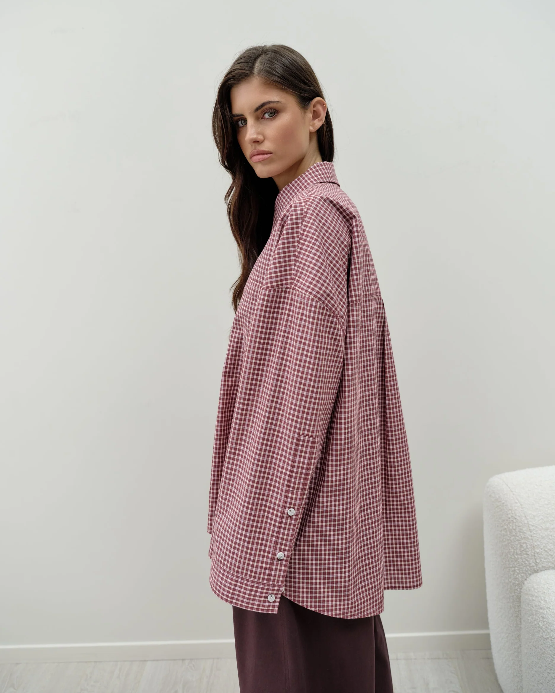 Owen Shirt - Port Wine Check - Image 3