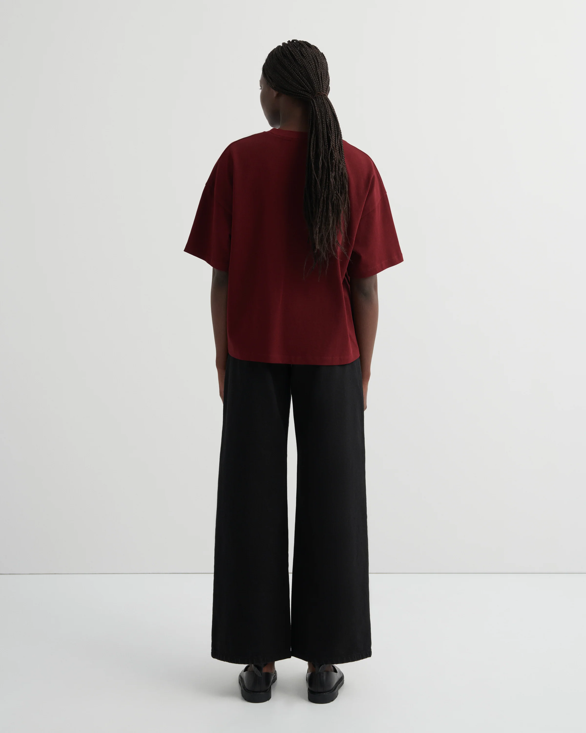 Stencil Tee - Maroon - Image 7