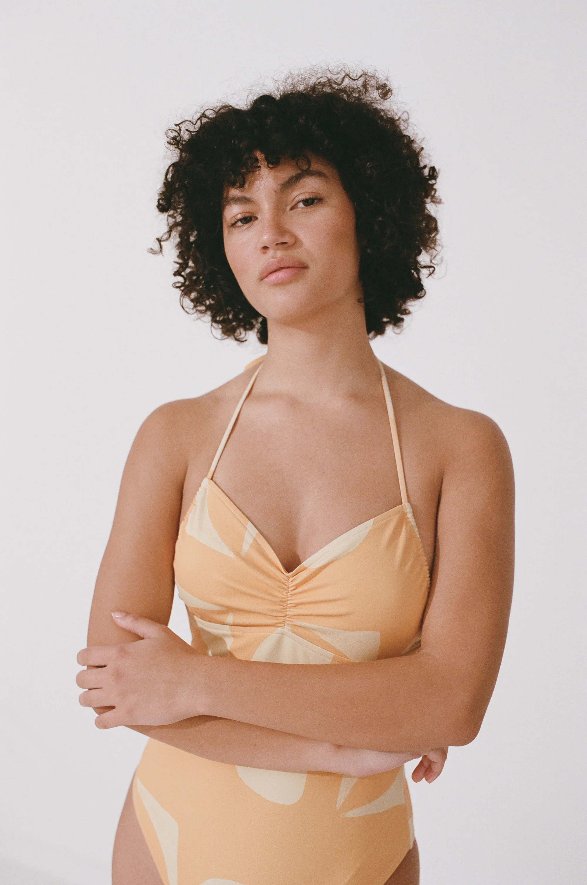 Retro Sun Tile Halter One Piece - Image 3