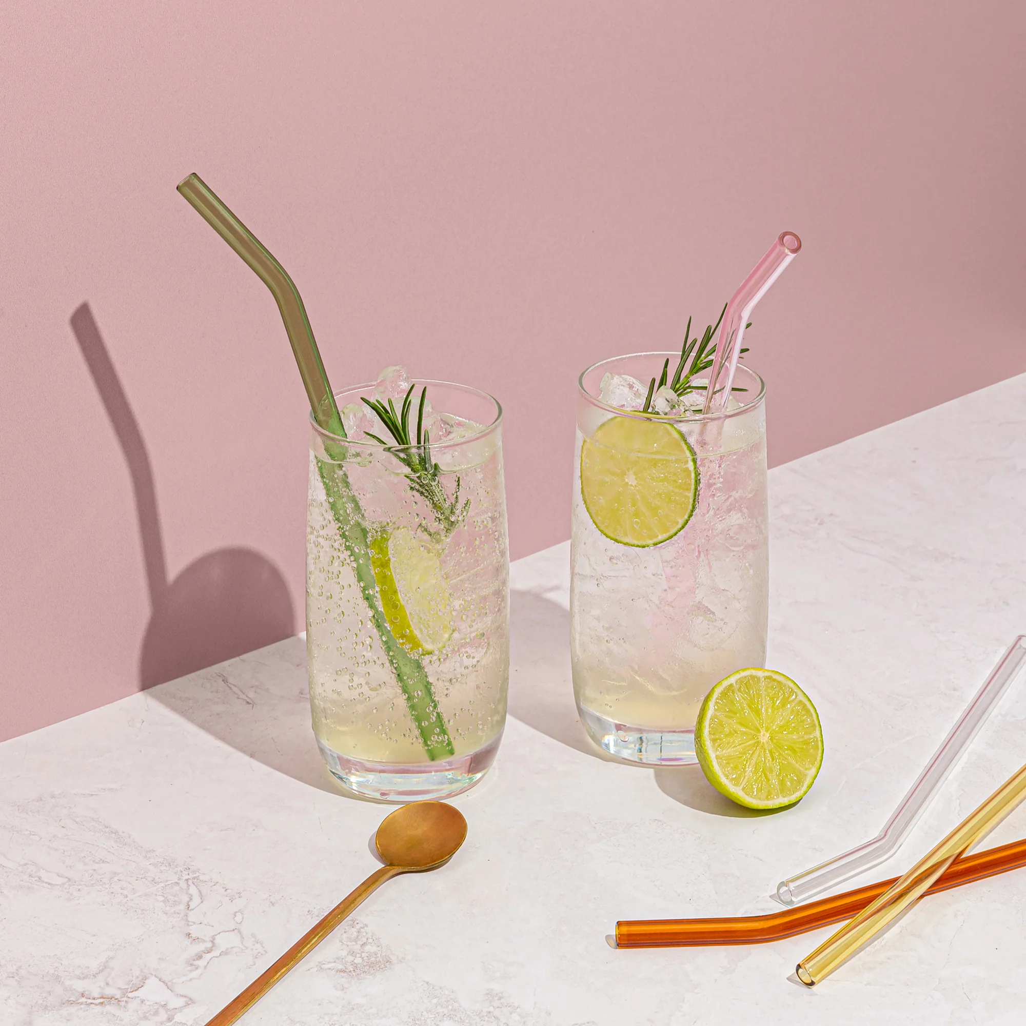 Glass Drinking Straws - Colours - Image 2