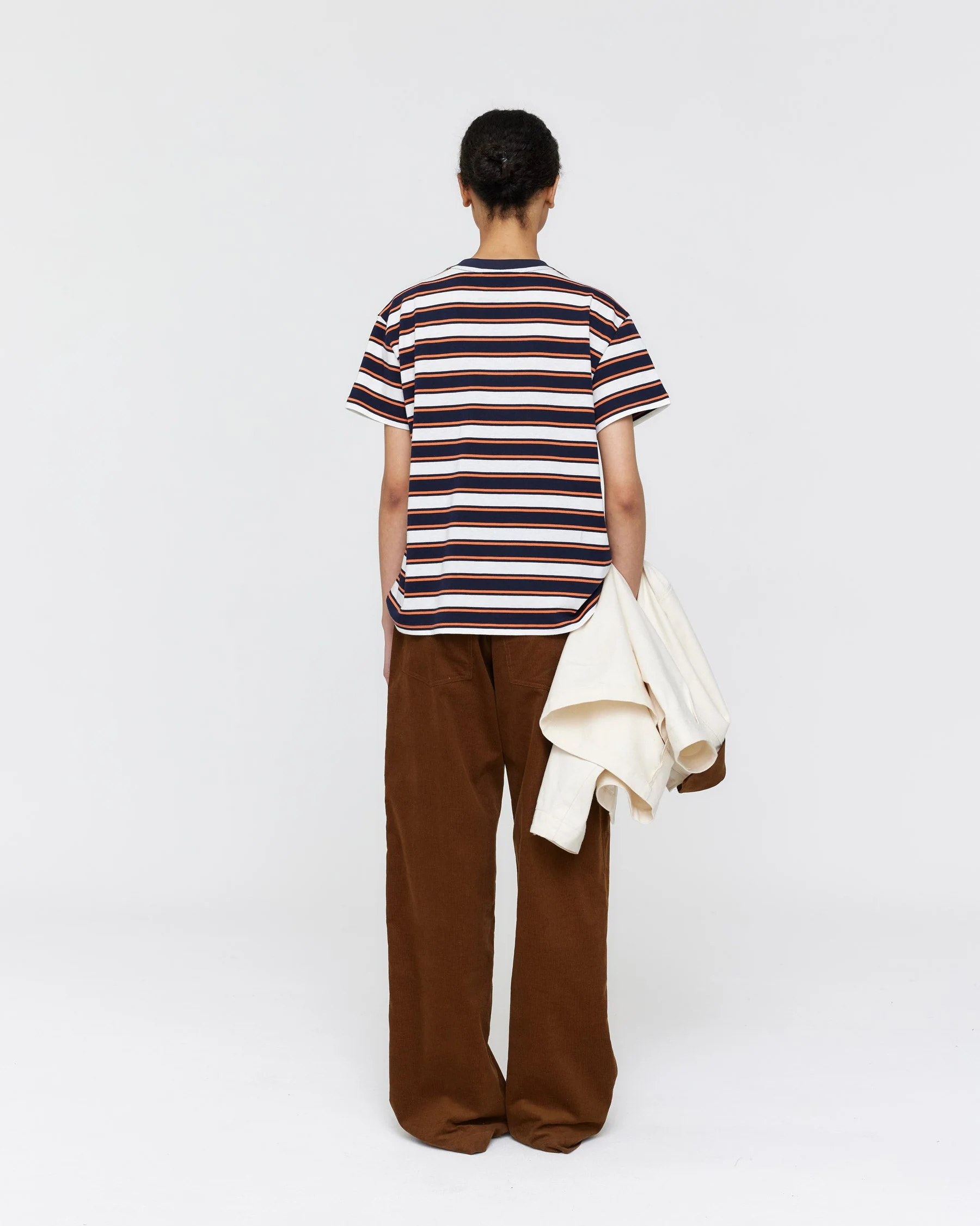 Aiden Stripe Tee - Ink & Cream - Image 3