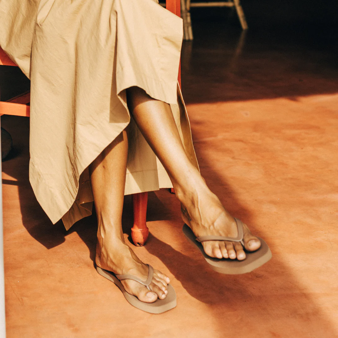 Square Toe Jandal - Chai - Image 4