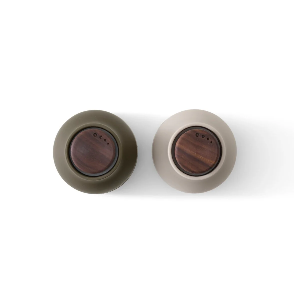 Small Salt & Pepper Grinders - Beige & Green - Image 3