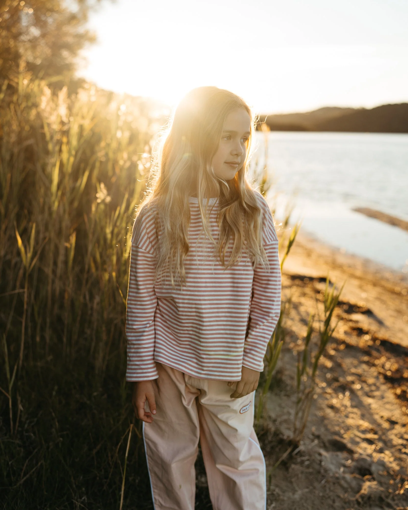 Stripe Long Sleeve Tee - Floss - Image 4