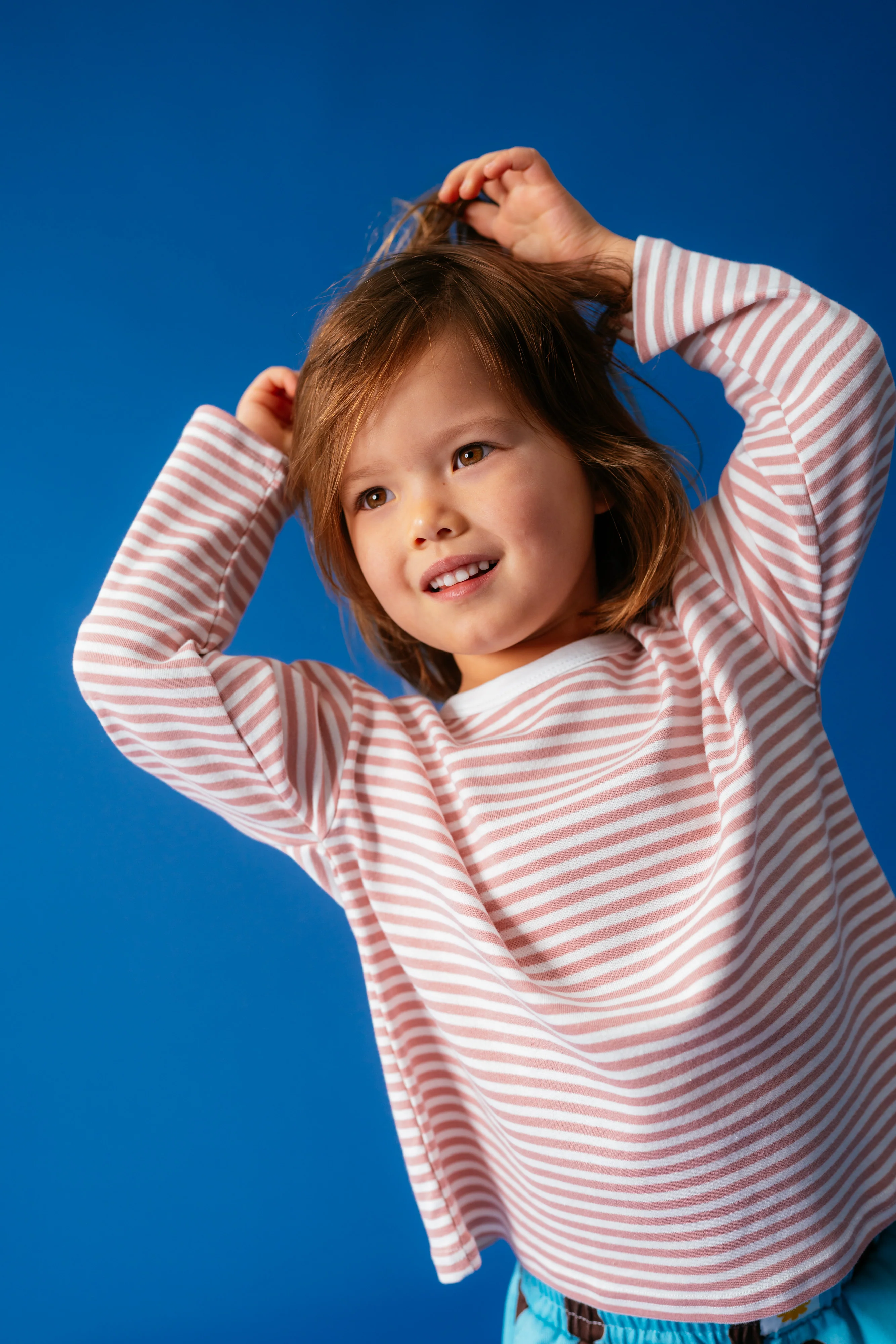 Stripe Long Sleeve Tee - Floss - Image 5
