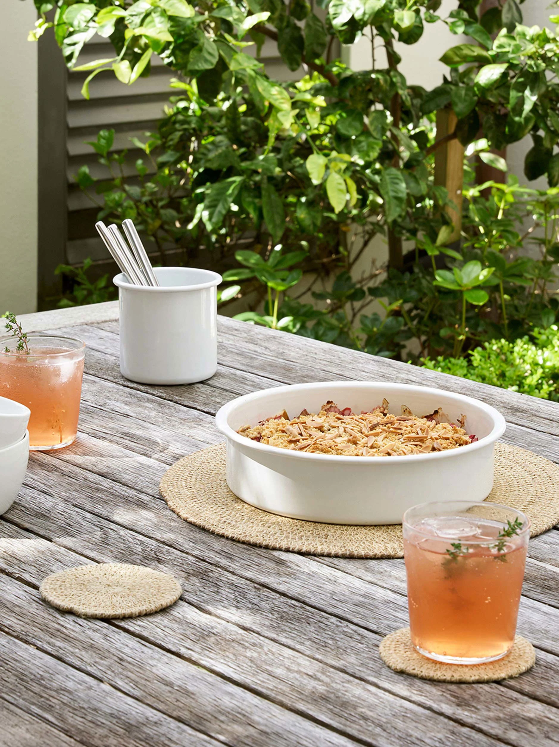 Woven Coaster Set - Natural - Image 3