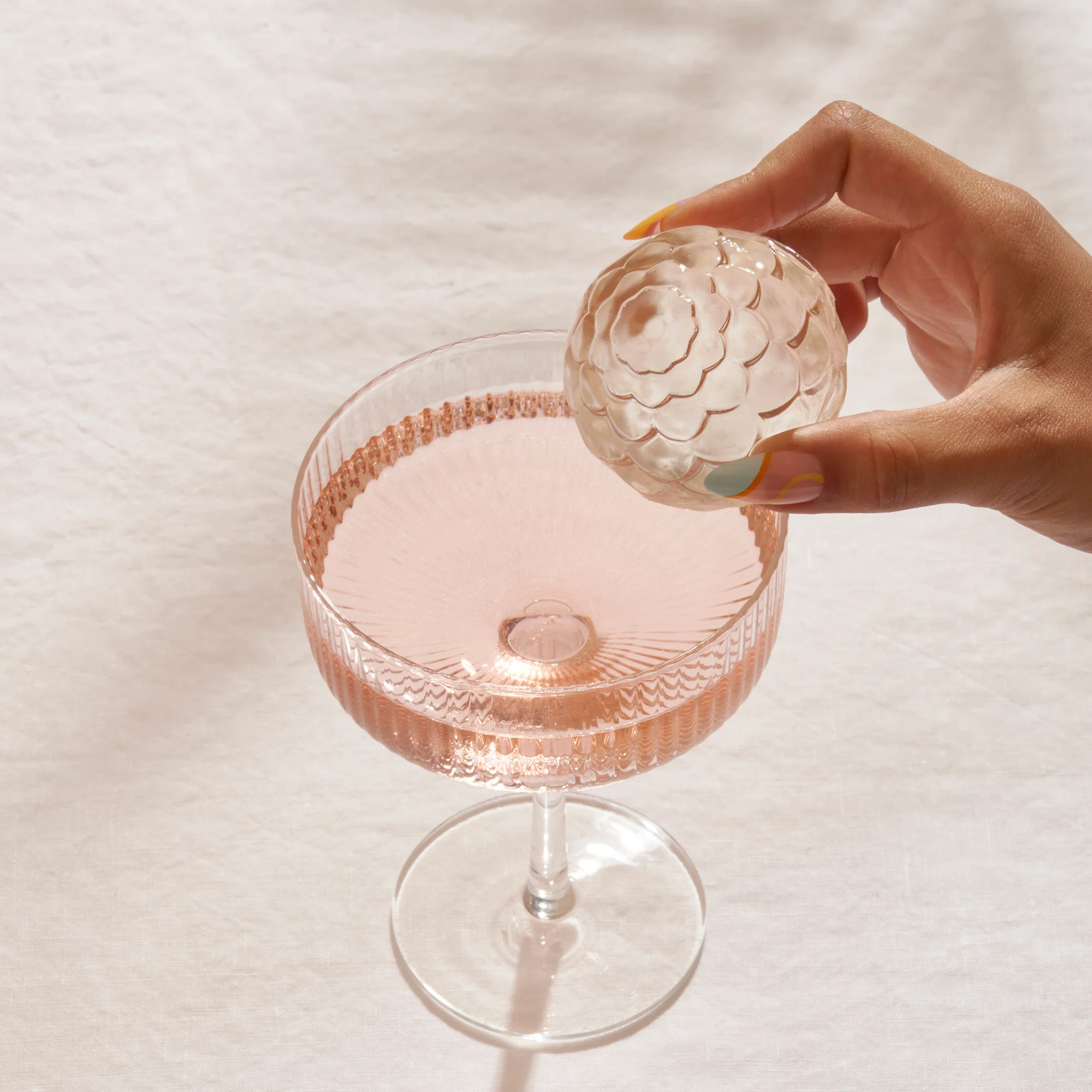 XL Silicone Ice Cube Tray - Petal - Image 2