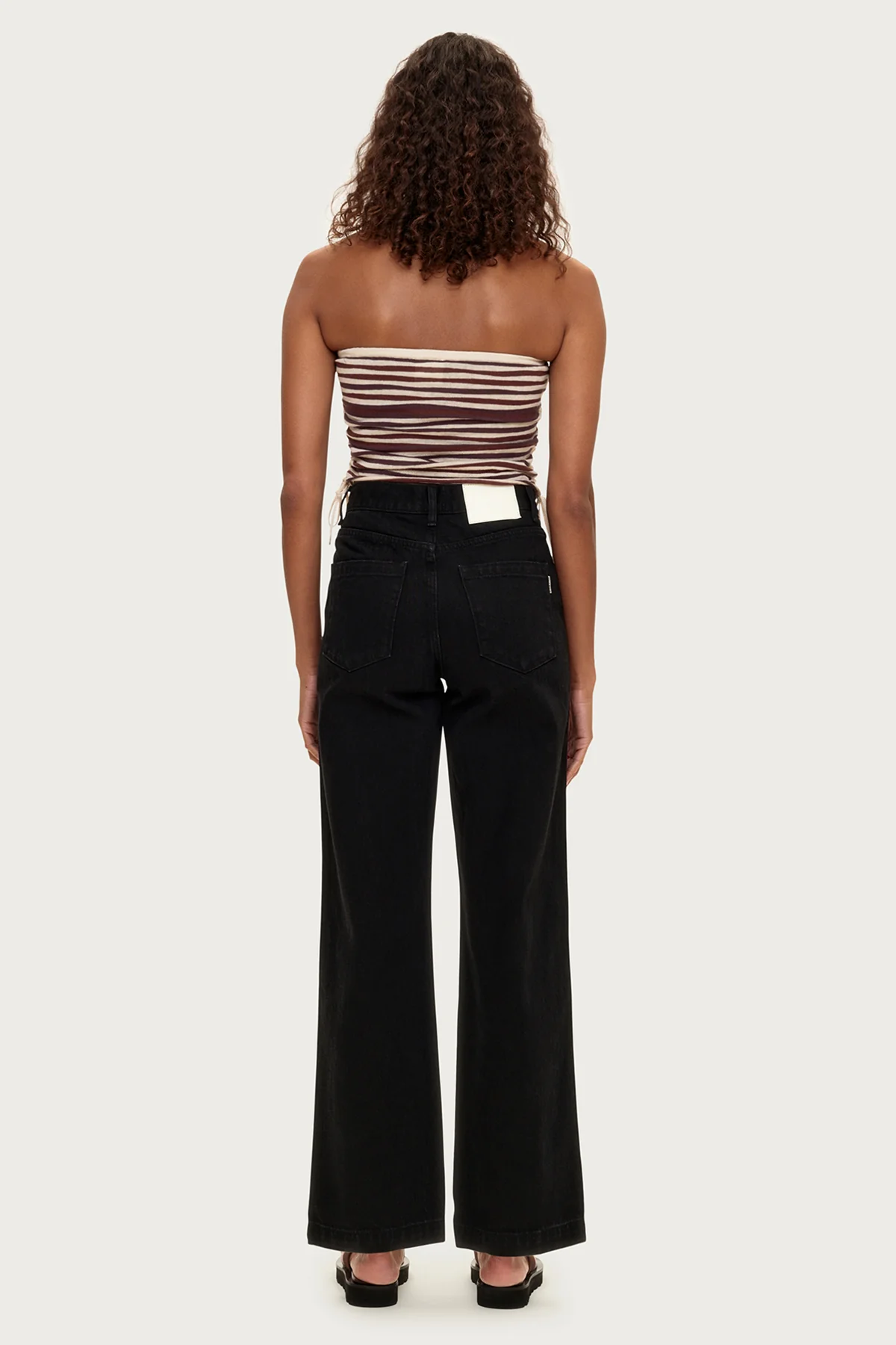 Mid Rise Jeans - Black - Image 3